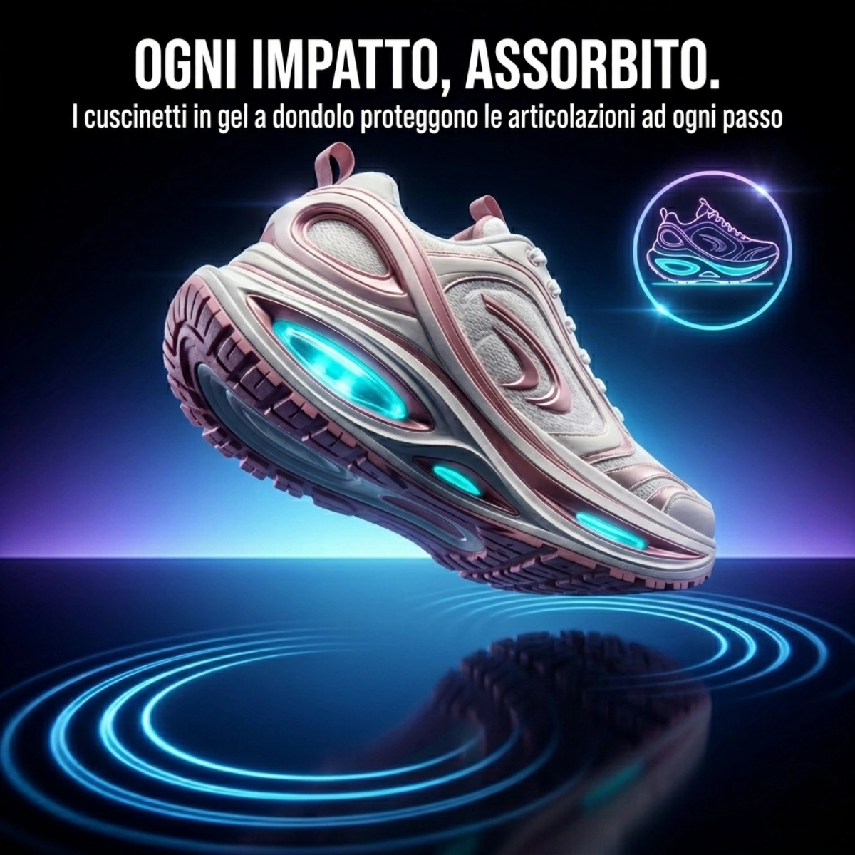 Suola gel ammortizzante